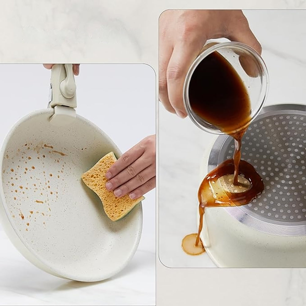 Set de Cocina Antiadherente 5 Piezas con Mango Desmontable