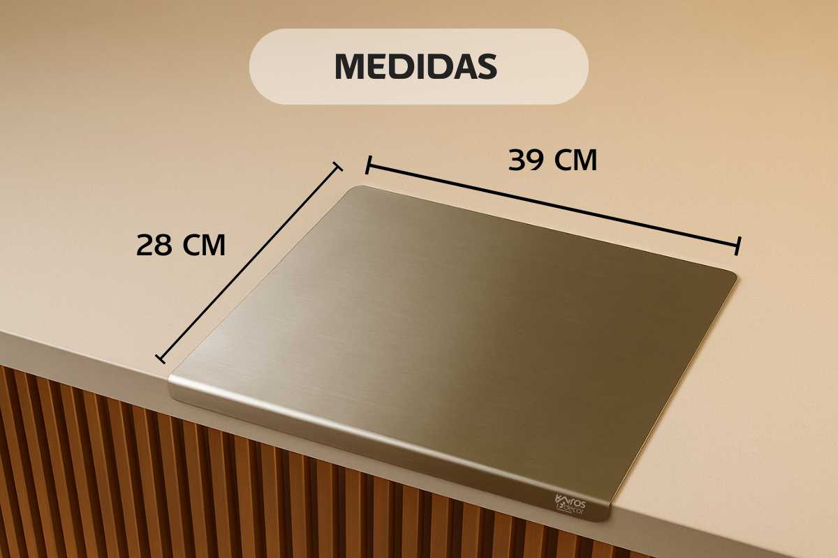 Tabla Premium de Acero Inoxidable 304
